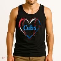 Classic Cubs Proud Name Hearts Lovers Gift  Tank Top thumb 3