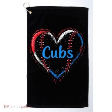 Classic Cubs Proud Name Hearts Lovers Gift  Golf Towel