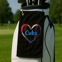 Classic Cubs Proud Name Hearts Lovers Gift  Golf Towel thumb 2