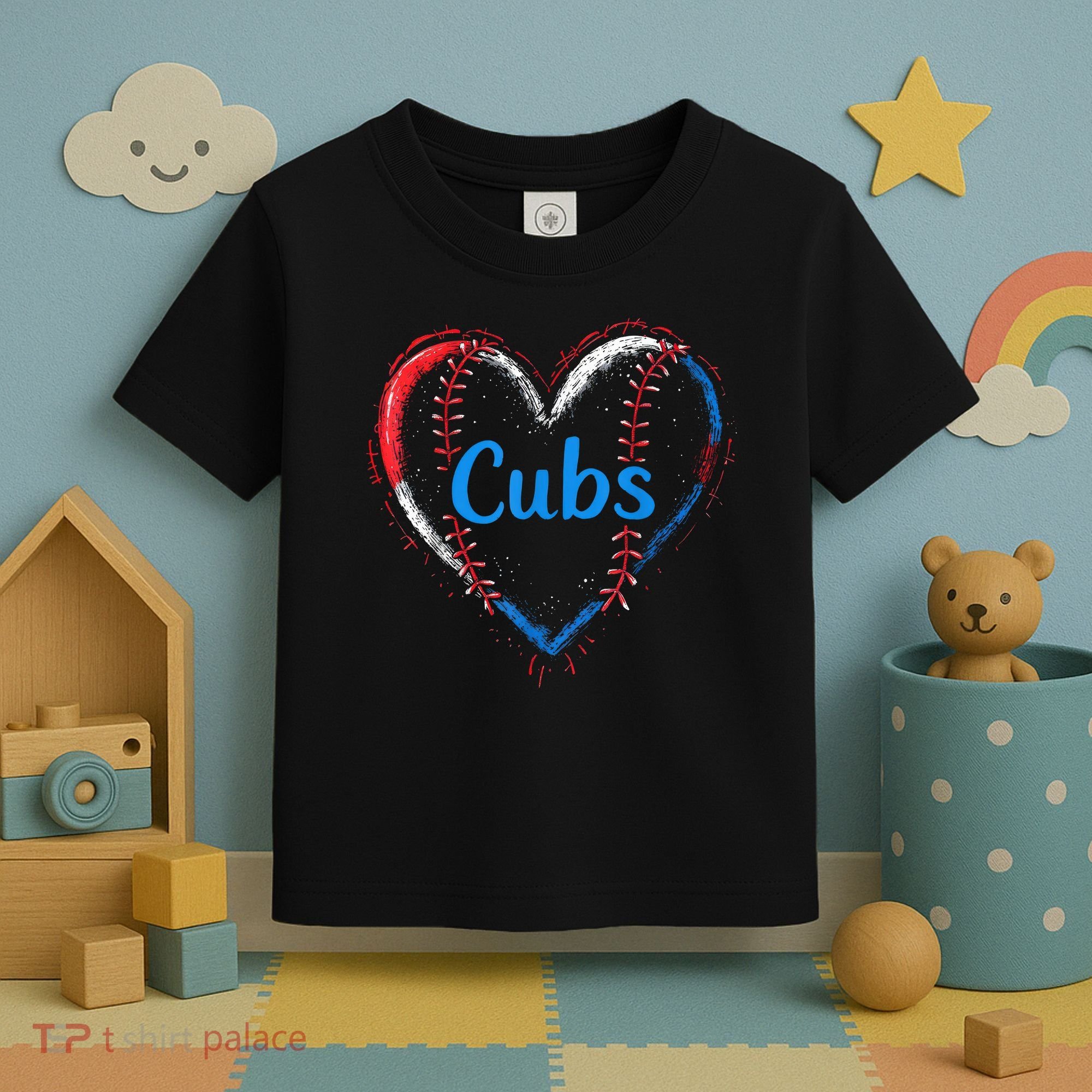 Classic Cubs Proud Name Hearts Lovers Gift  Toddler T-Shirt
