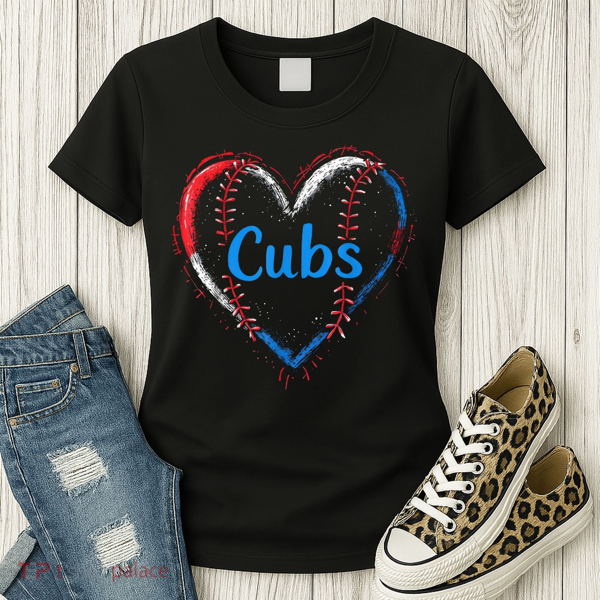 Classic Cubs Proud Name Hearts Lovers Gift  Women's T-Shirt