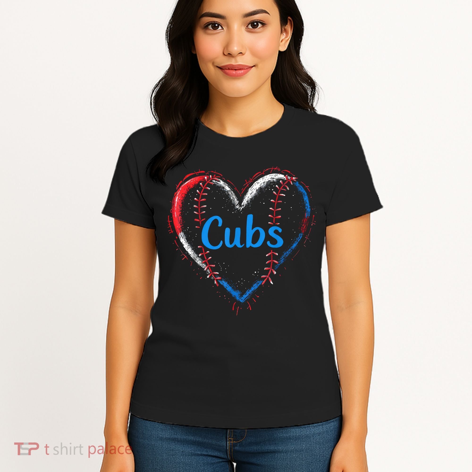 Classic Cubs Proud Name Hearts Lovers Gift  Women's T-Shirt