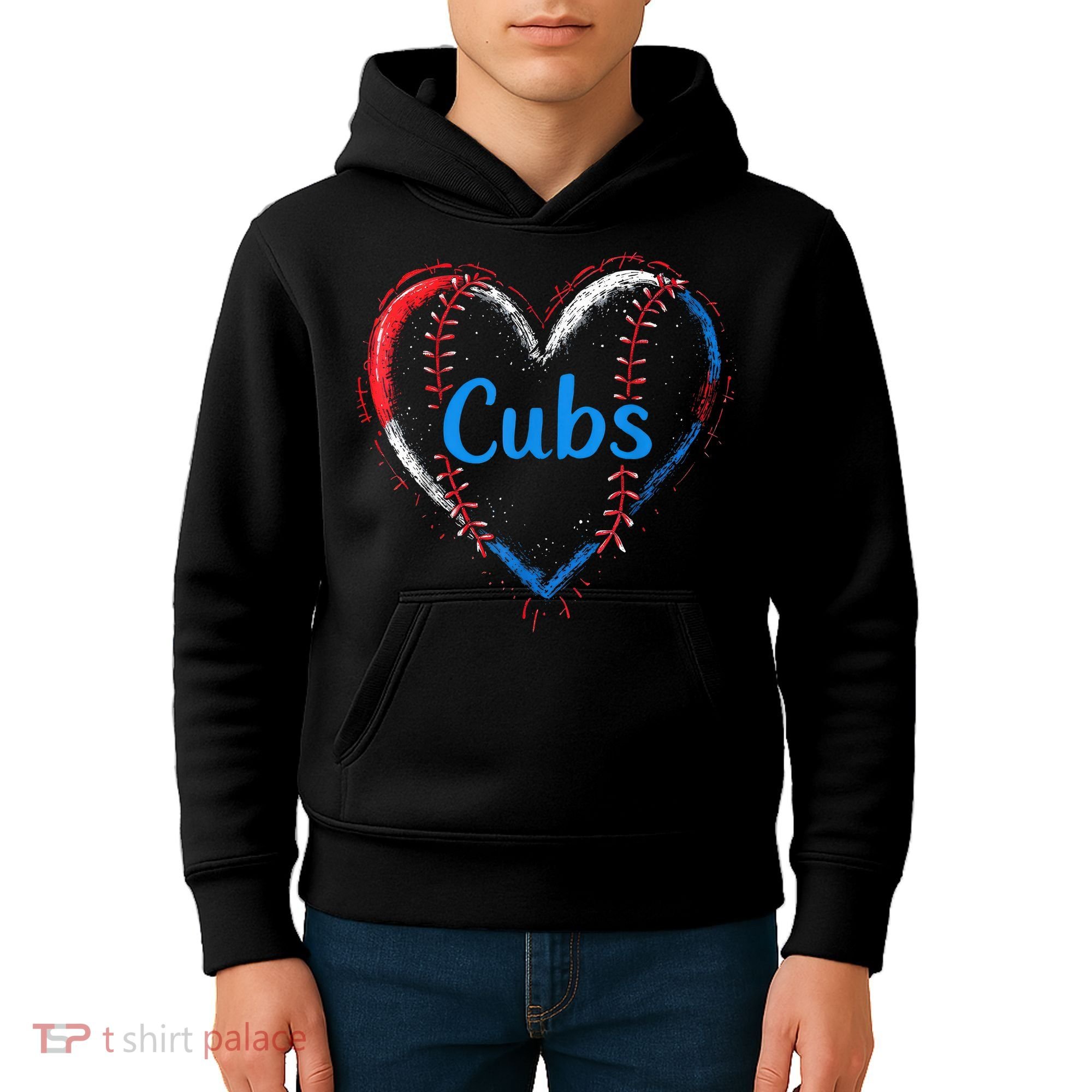 Classic Cubs Proud Name Hearts Lovers Gift  Kids Hoodie