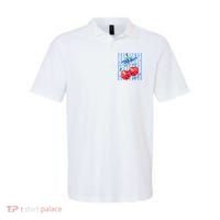 Cute Coquette Patriotic USA America Red White Blue Cherries Polo thumb 0
