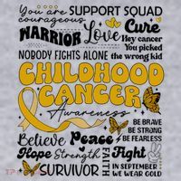 Childhood Cancer Quote Cancer Awareness Women's Racerback Cropped Tank thumb 2