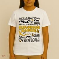 Childhood Cancer Quote Cancer Awareness T-Shirt thumb 4