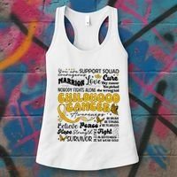 Childhood Cancer Quote Cancer Awareness Women's Tank Top thumb 3
