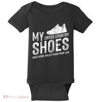 Cross Country Running XC Run Runner Baby Bodysuit thumb 0