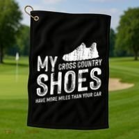 Cross Country Running XC Run Runner Golf Towel thumb 1