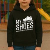 Cross Country Running XC Run Runner Kids Hoodie thumb 3