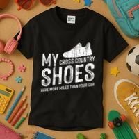 Cross Country Running XC Run Runner Kids T-Shirt thumb 3