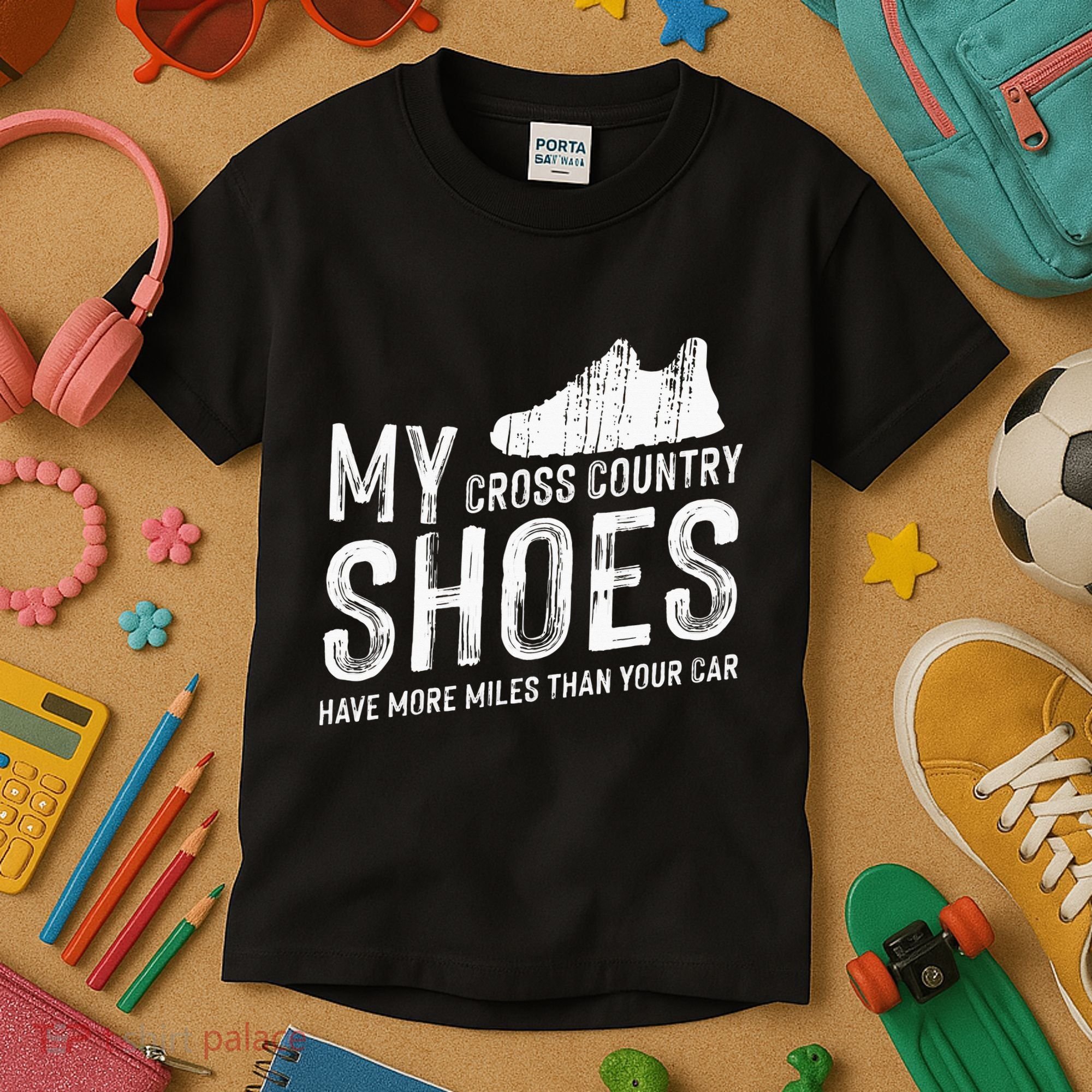 Cross Country Running XC Run Runner Kids T-Shirt