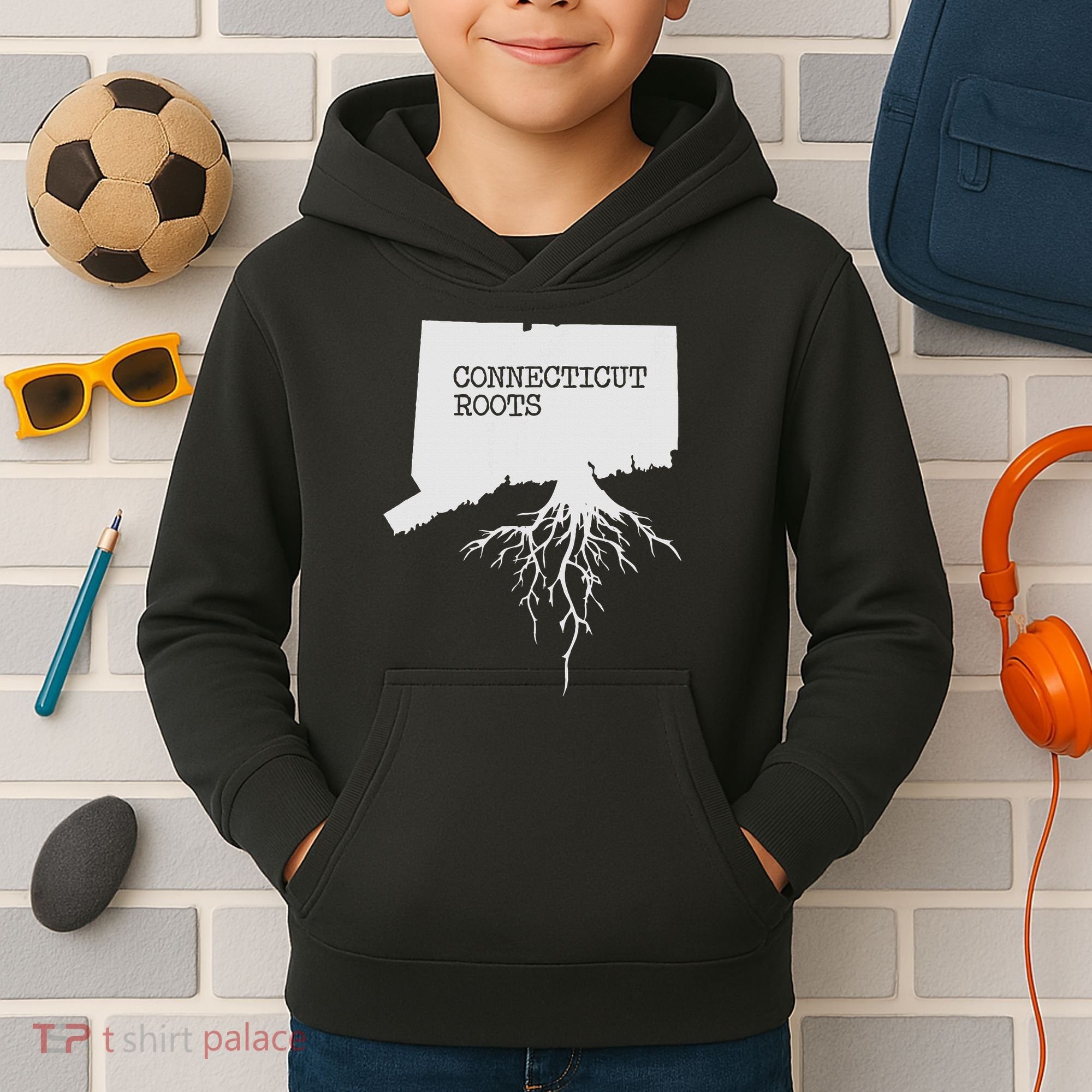 Connecticut Connecticut Roots State Kids Hoodie