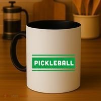 Classic Cool Retro Pickleball Coffee Mug thumb 4