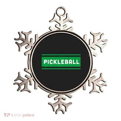 Classic Cool Retro Pickleball Ornament