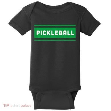 Classic Cool Retro Pickleball Baby Bodysuit