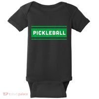 Classic Cool Retro Pickleball Baby Bodysuit thumb 0