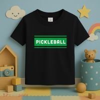 Classic Cool Retro Pickleball Toddler T-Shirt thumb 3