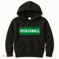 Classic Cool Retro Pickleball Kids Hoodie thumb 0