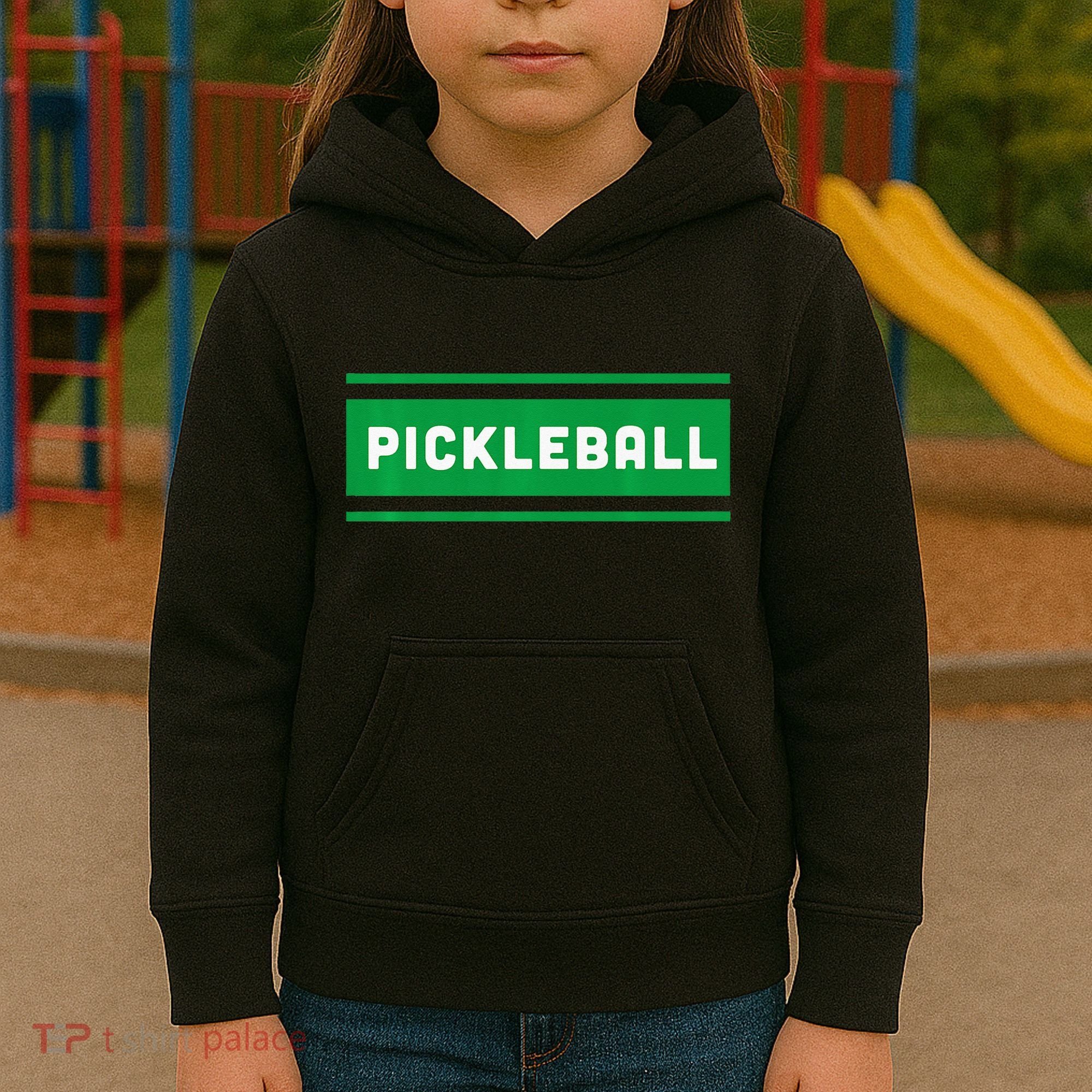 Classic Cool Retro Pickleball Kids Hoodie