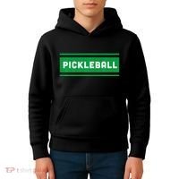 Classic Cool Retro Pickleball Kids Hoodie thumb 4