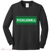 Classic Cool Retro Pickleball Kids Long Sleeve Shirt thumb 0