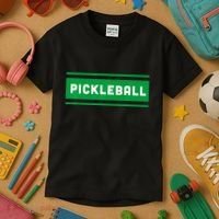 Classic Cool Retro Pickleball Kids T-Shirt thumb 3