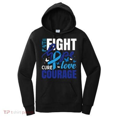 Colorectal Cancer Ribbon Women's Hoodie