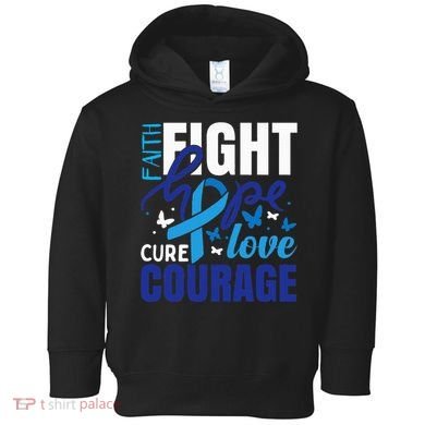 Colorectal Cancer Ribbon Toddler Hoodie