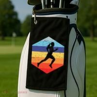 Cross Country Running Women Golf Towel thumb 2