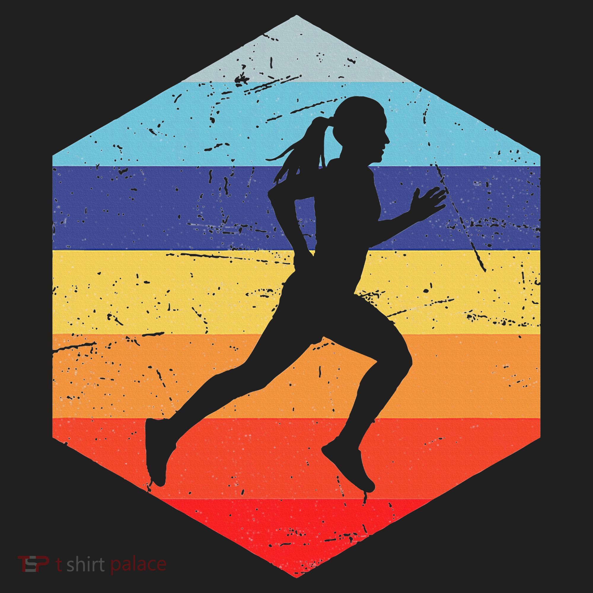 Cross Country Running Women Golf Towel