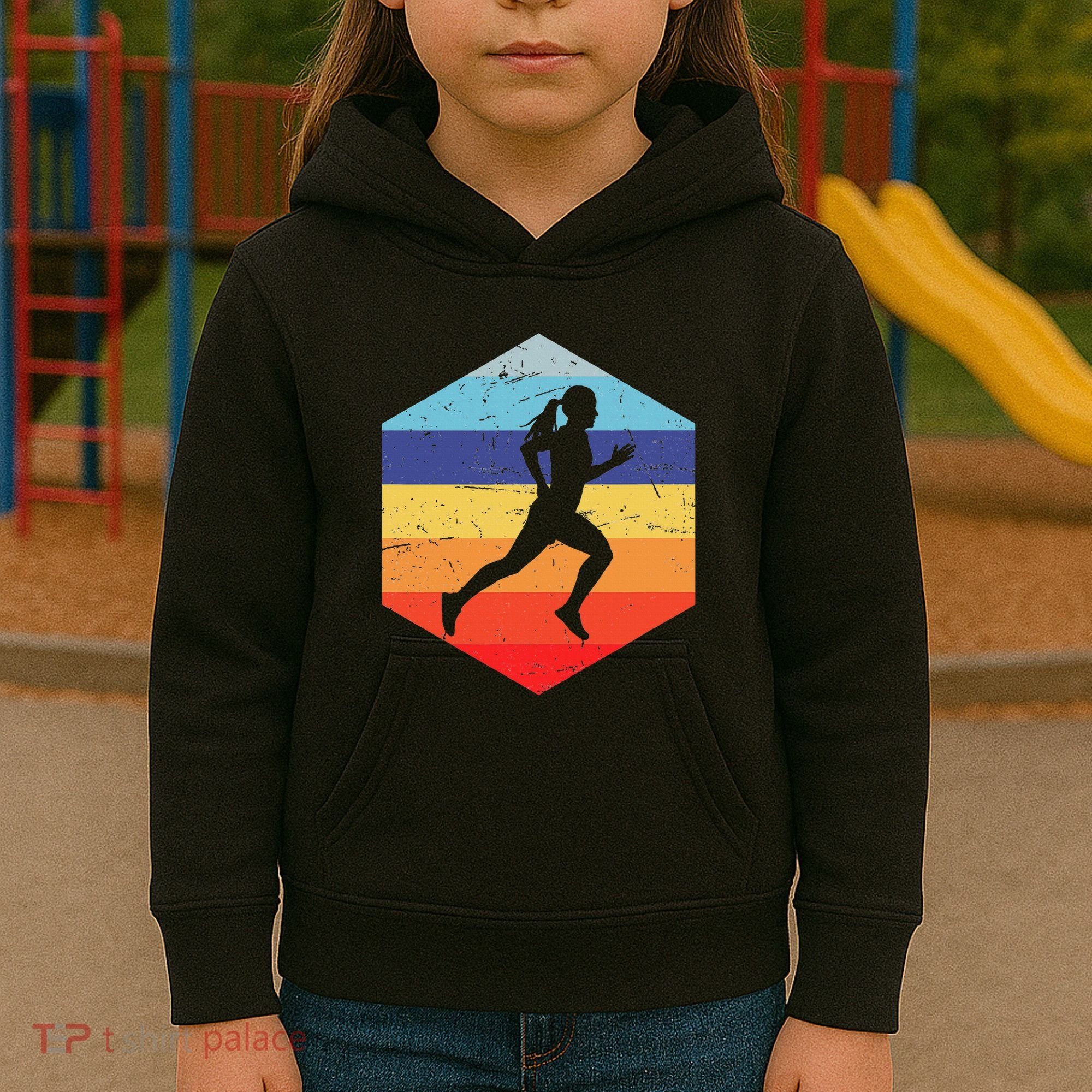 Cross Country Running Women Kids Hoodie