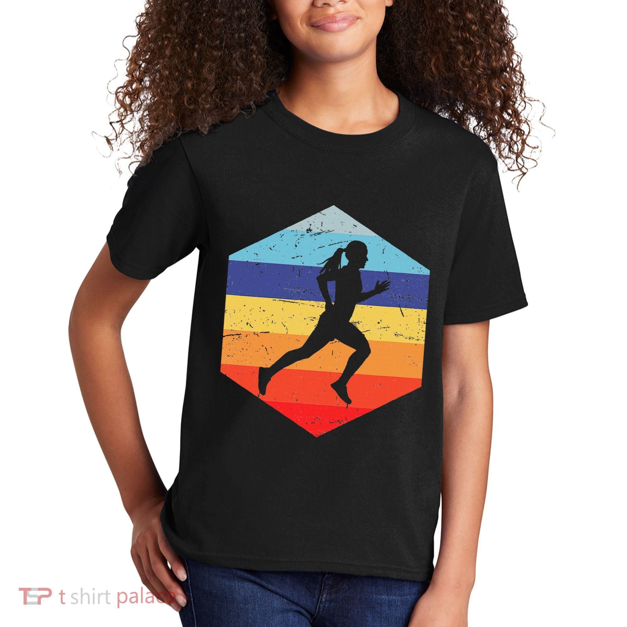 Cross Country Running Women Kids T-Shirt
