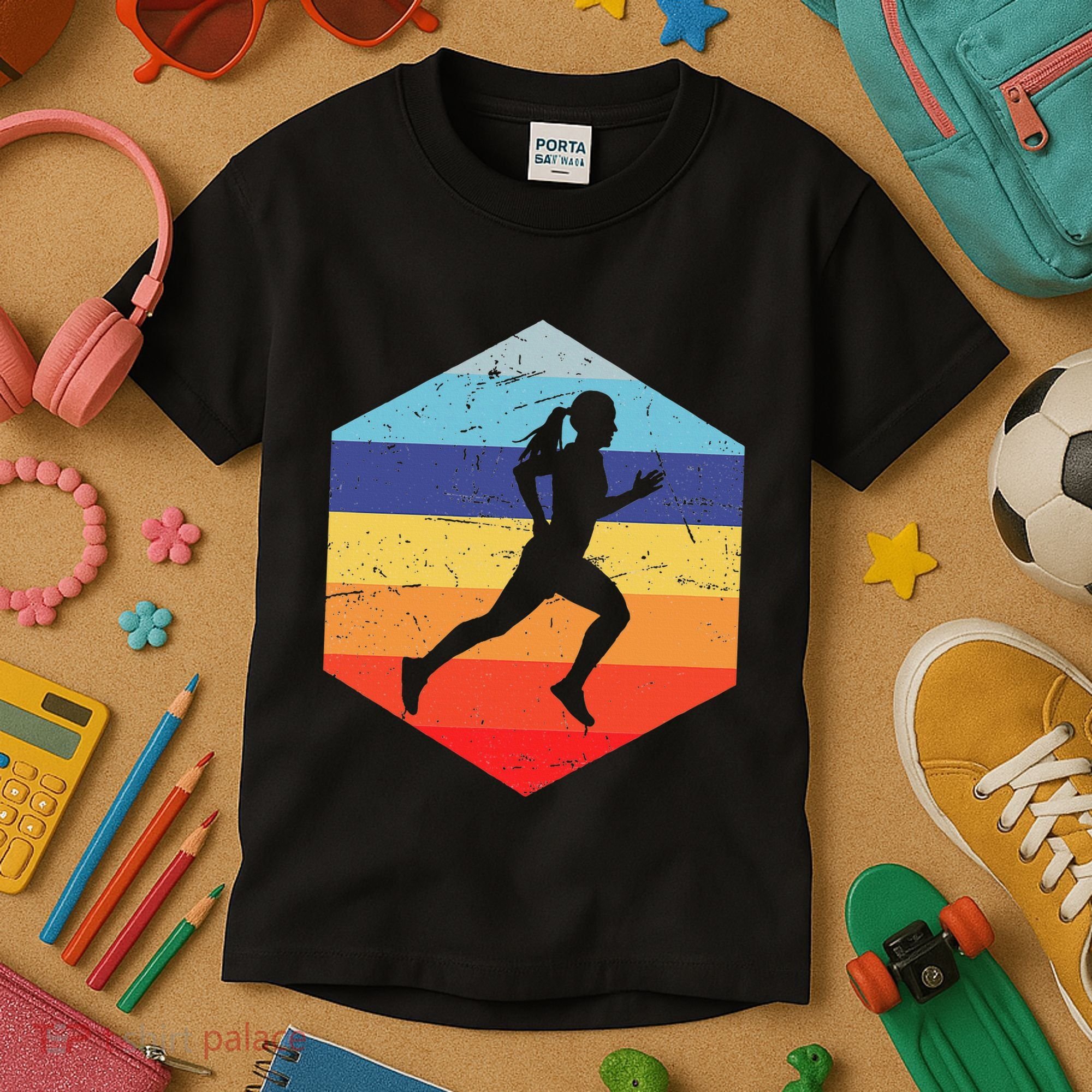 Cross Country Running Women Kids T-Shirt