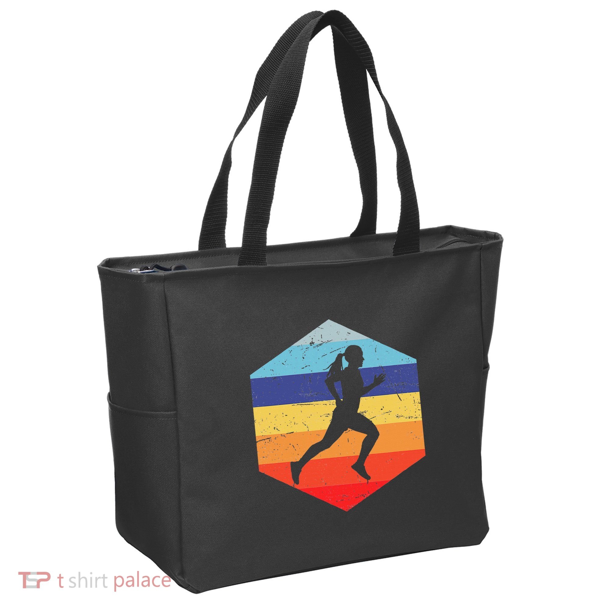 Cross Country Running Women Tote Bag