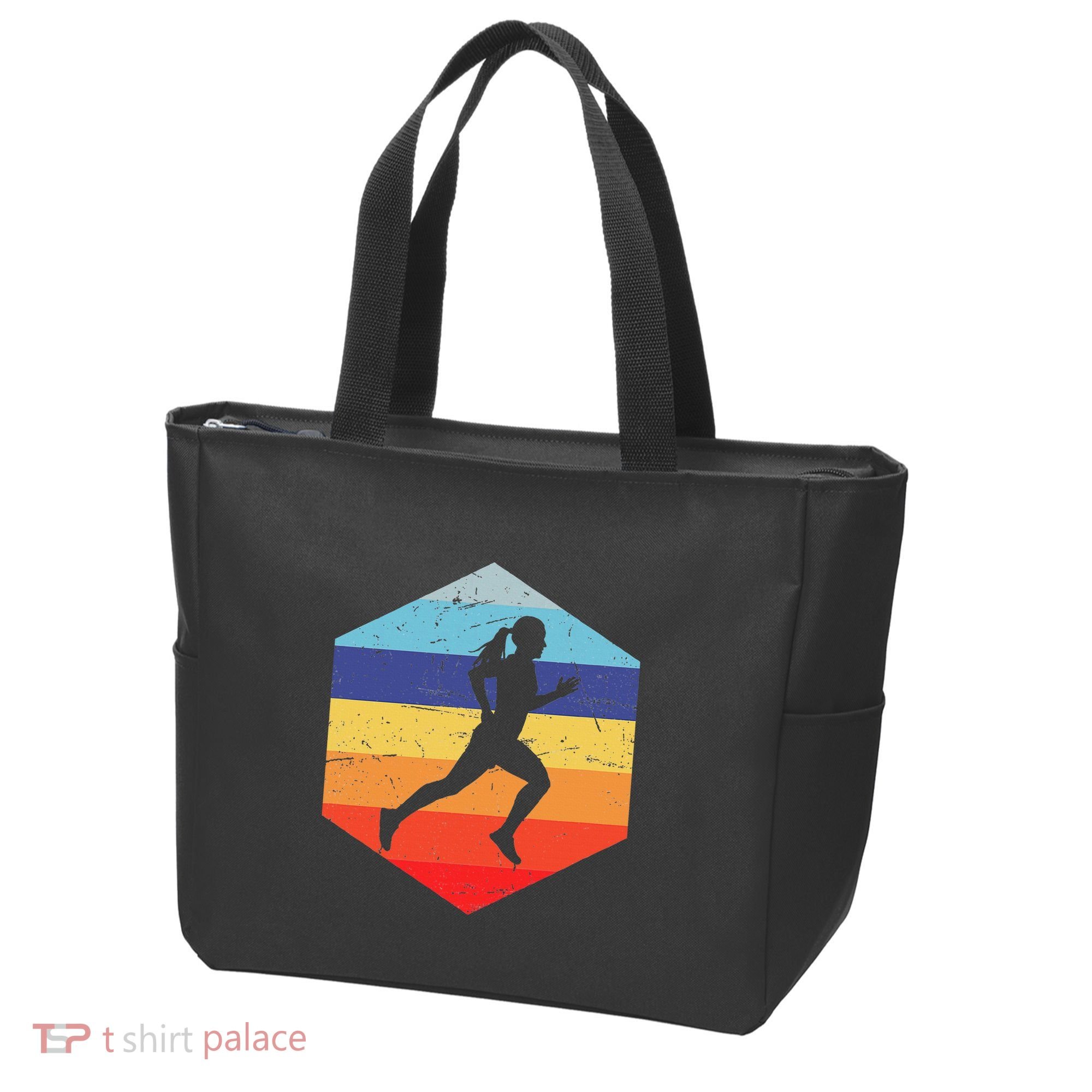 Cross Country Running Women Tote Bag