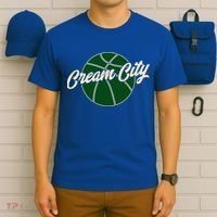 Cream City Retro Milwaukee Basketball Wisconsin T-Shirt thumb 6