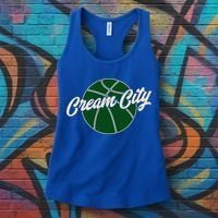 Cream City Retro Milwaukee Basketball Wisconsin Women's Tank Top thumb 3
