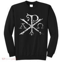 Christian Chi Rho Labarum Christogram Cross Faith Sweatshirt thumb 0