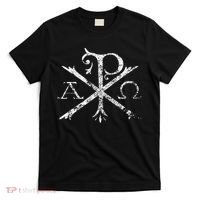 Christian Chi Rho Labarum Christogram Cross Faith T-Shirt thumb 0