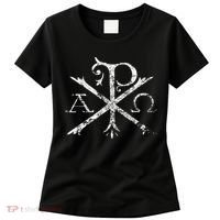 Christian Chi Rho Labarum Christogram Cross Faith Women's T-Shirt thumb 0