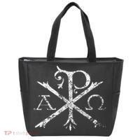 Christian Chi Rho Labarum Christogram Cross Faith Tote Bag thumb 0