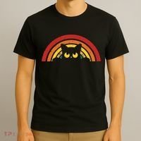 Cute Cat Rainbow Vintage T-Shirt thumb 3