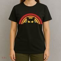 Cute Cat Rainbow Vintage T-Shirt thumb 4