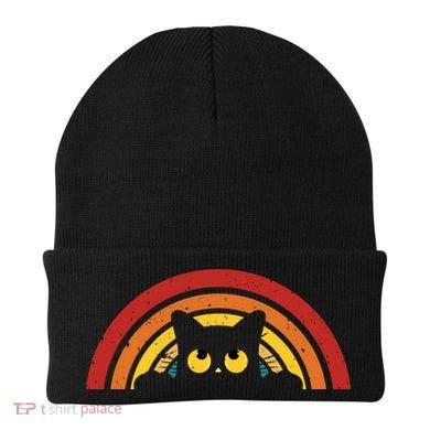 Cute Cat Rainbow Vintage Beanie