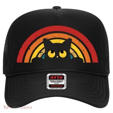 Cute Cat Rainbow Vintage Hat