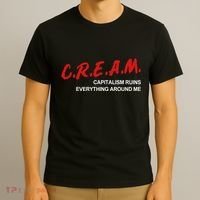 C.R.E.A.M Capitalism Ruins Everything Around Me Funny T-Shirt thumb 3