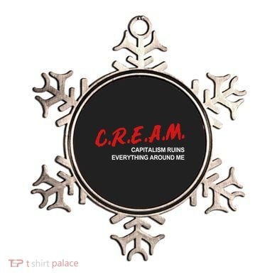 C.R.E.A.M Capitalism Ruins Everything Around Me Funny Ornament