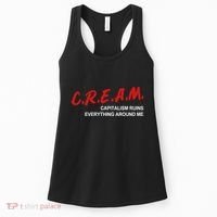 C.R.E.A.M Capitalism Ruins Everything Around Me Funny Women's Tank Top thumb 0