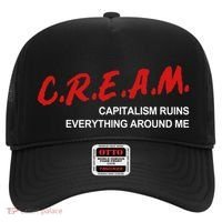 C.R.E.A.M Capitalism Ruins Everything Around Me Funny Hat thumb 0